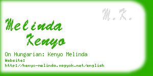 melinda kenyo business card